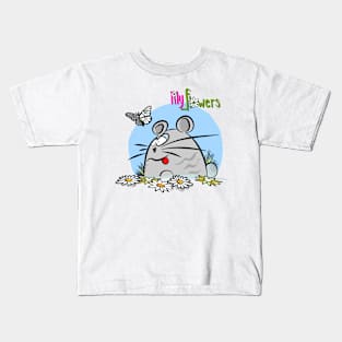 Lily flowers mice Kids T-Shirt